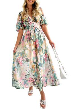 Floral Maxi Dress for Women - Summer Spring Wedding Guest Outfit, 2026 Style